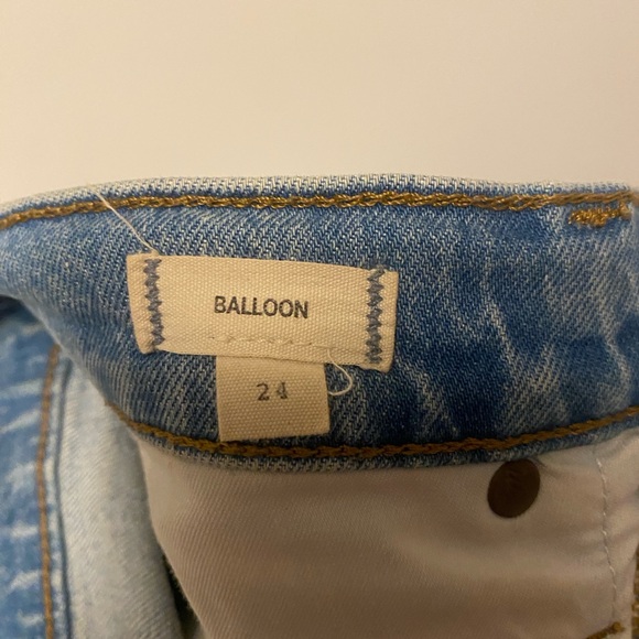 Madewell Light Blue balloon Denim Jeans - Picture 3 of 4
